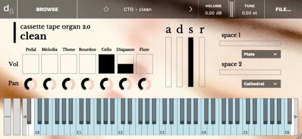 cassette tape organ 2.0 sample instrument by go outside