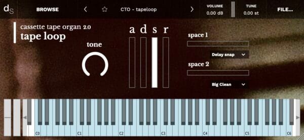 cassette tape organ 2.0 sample instrument by go outside