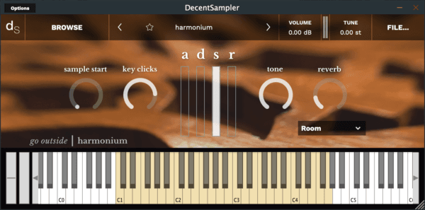 harmonium sample instrument by go outside