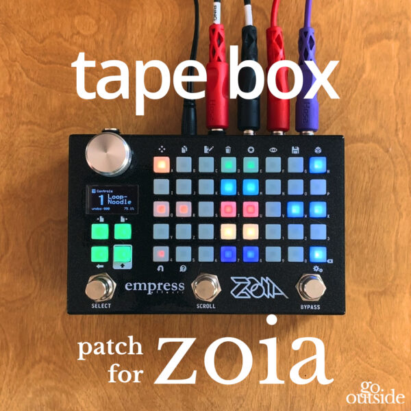 cassette tape zoia patch by go outside